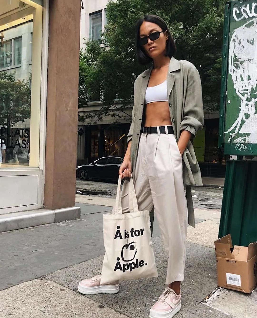 ALAND APPLE ECO BAG (Ivory) - Image 3