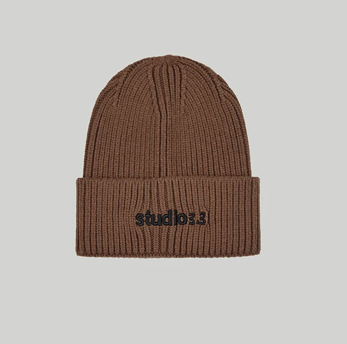 3.3 STUDIO LOGO RIBBED BEANIE - Image 3