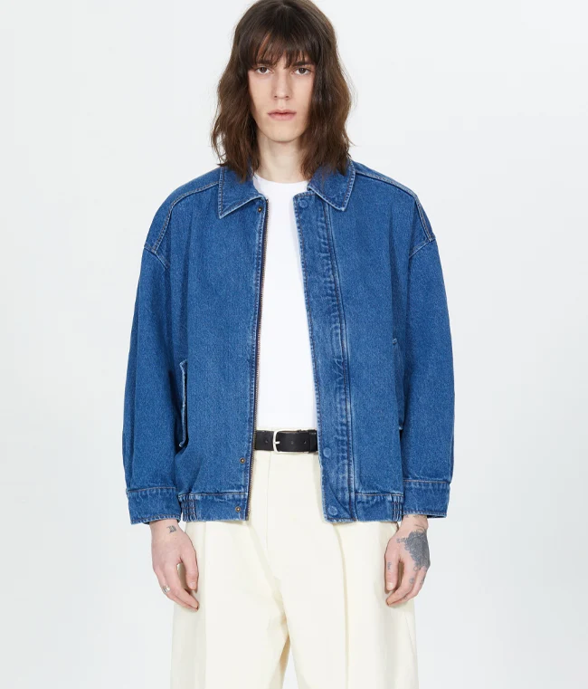 465-3 DENIM EMBROIDERY JACKET