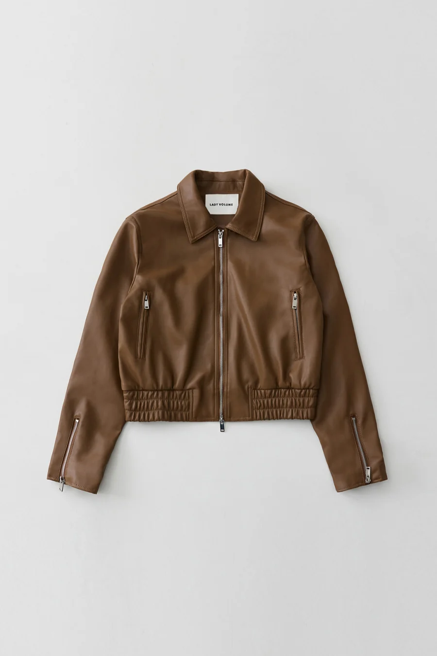 #9020 VEGAN LEATHER SINGLE BANDING JACKET - Image 6