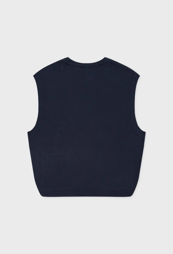 ALAND A LOGO JACQUARD KNIT VEST - Image 5