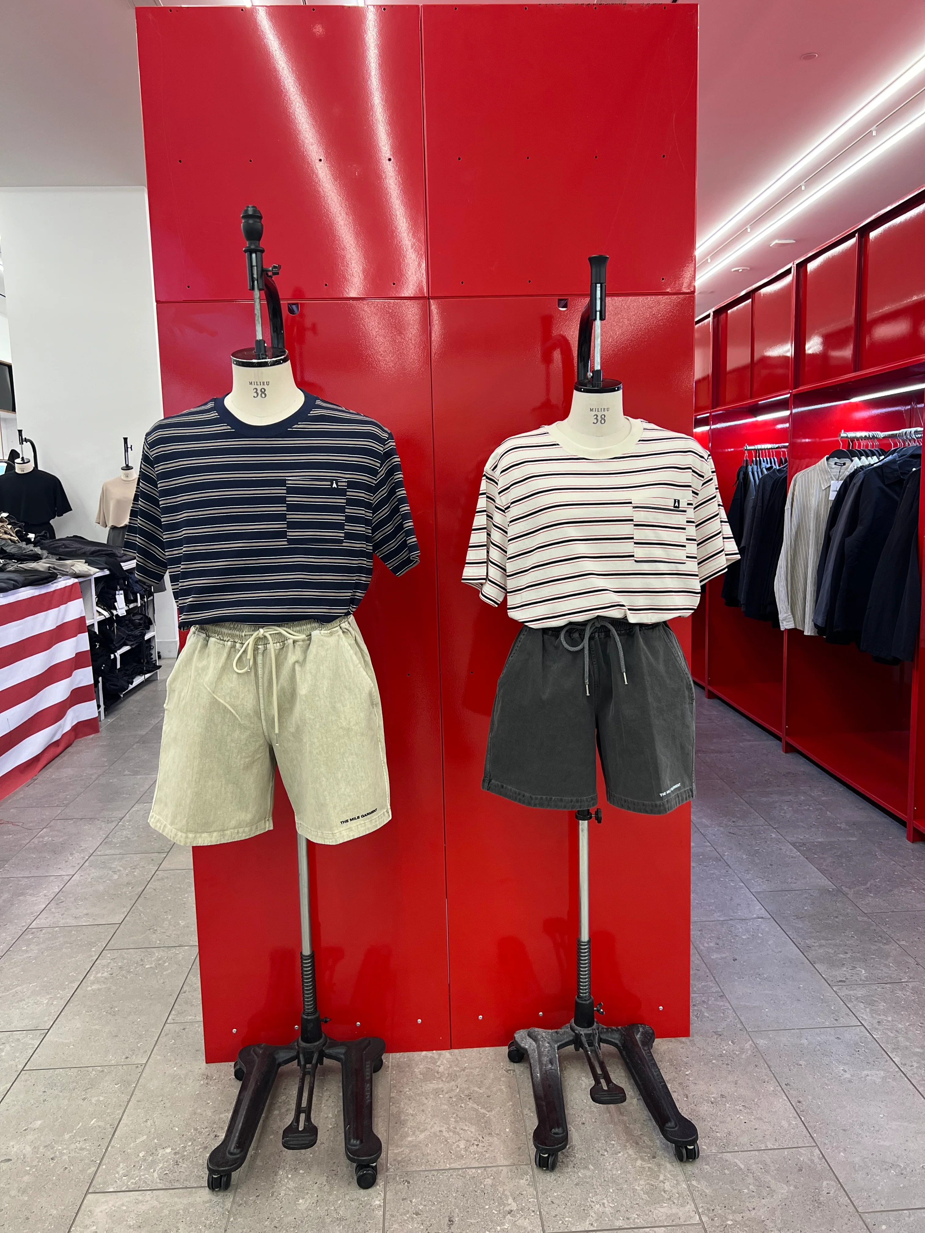 ALAND A LOGO STRIPED POCKET T-SHIRT - Image 4