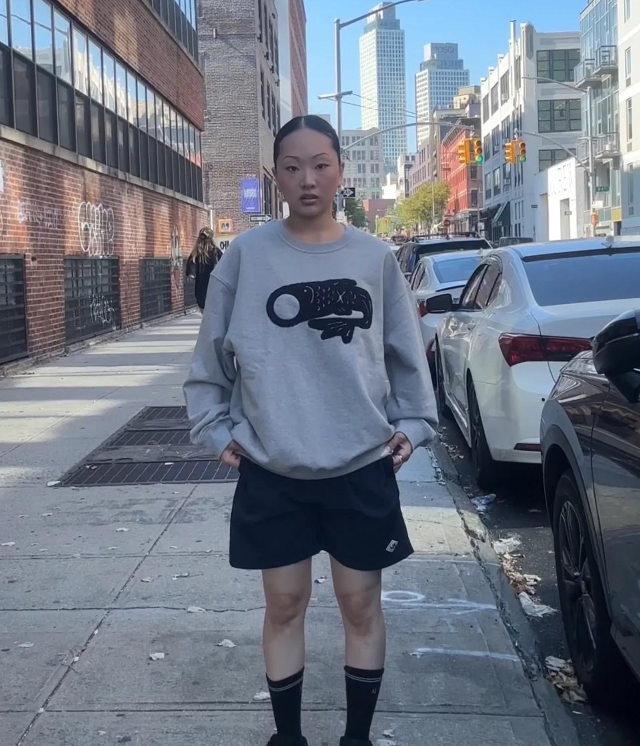 ALAND FISH BOUCLE LOGO SWEATSHIRT - Image 2