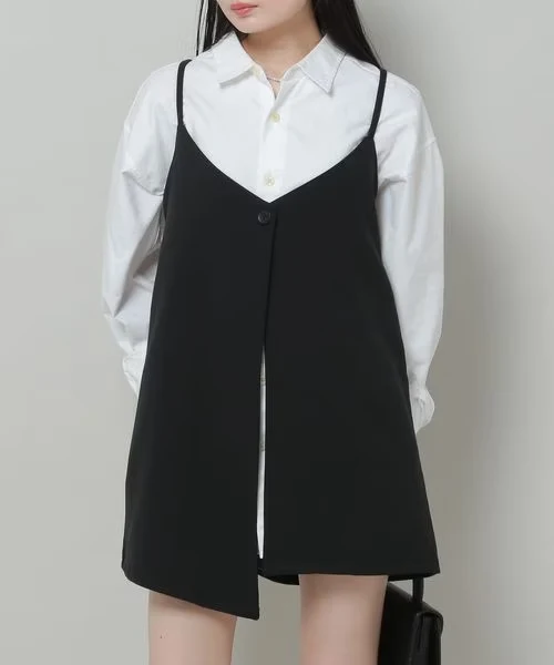 ALL-ROUND LAYERED BUSTIER LONG VEST