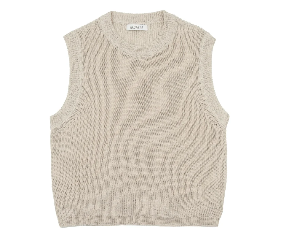 BASIC RIBBED KNIT SLEEVELESS