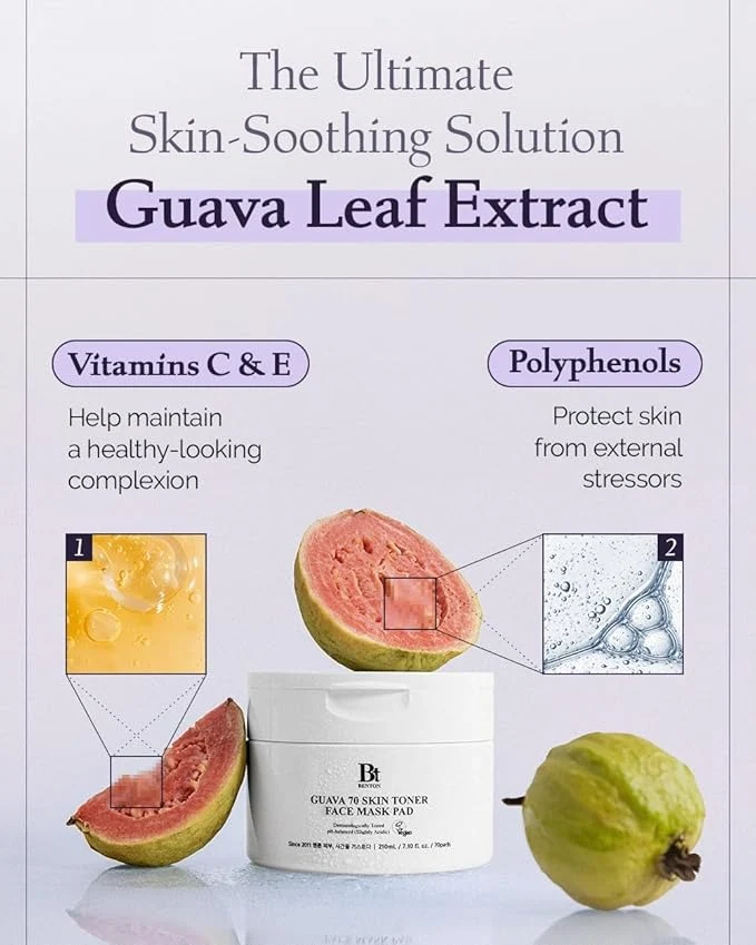 BENTON GUAVA 70 SKIN TONER FACE MASK PAD - Image 4