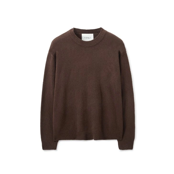 BOUCLE ROUND KNIT SWEATER - Image 5