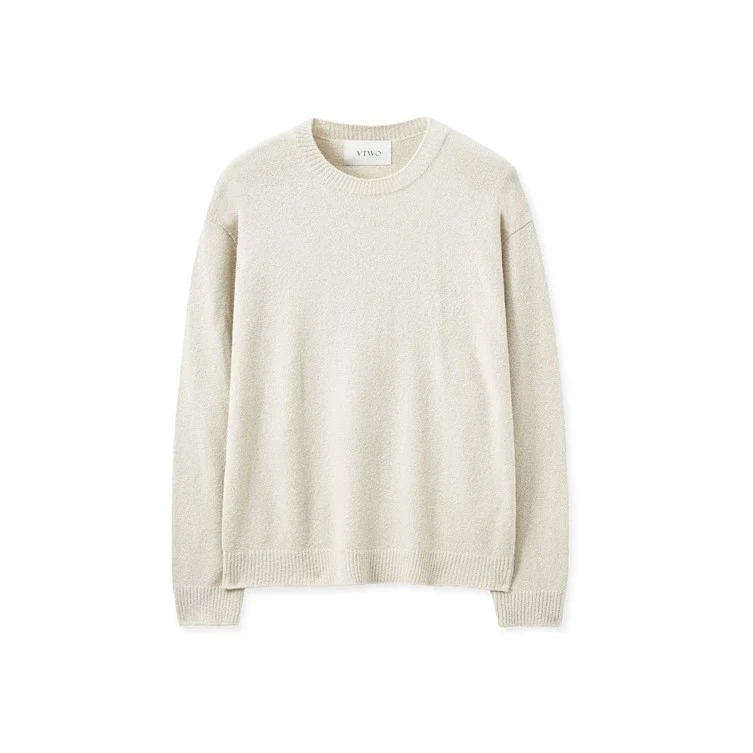 BOUCLE ROUND KNIT SWEATER - Image 7