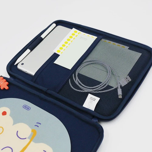 BRUNCH BOTHER_HOLLA BEAR_IPAD 11INCH EVA POUCH _BEIGE - Image 3