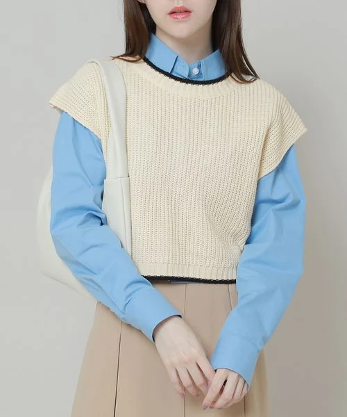 CROPPED KNIT VEST