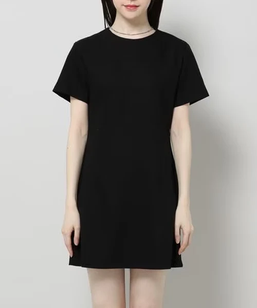 CUTE HALF SLEEVE MINI DRESS