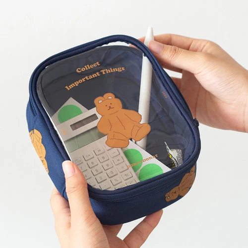 DOANTDONAT CLEAR POUCH_NAVY