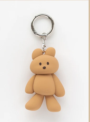 DONATDONAT COZYBEAR SILICONE KEYRING_CHOCO