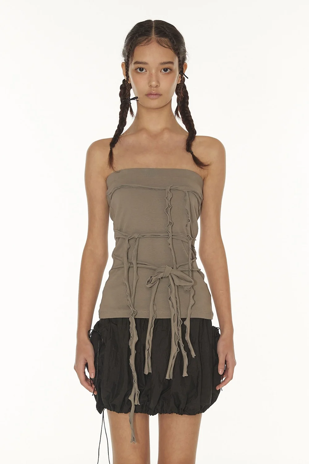 ELLA RIBBON TIE STRAP TOP