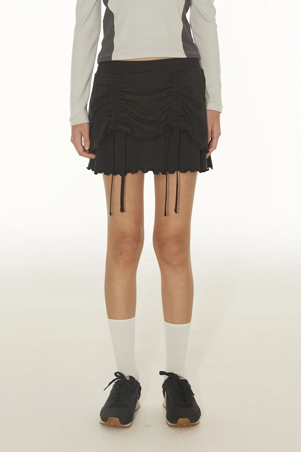 FAIRY SHIRRING MINI SKIRT