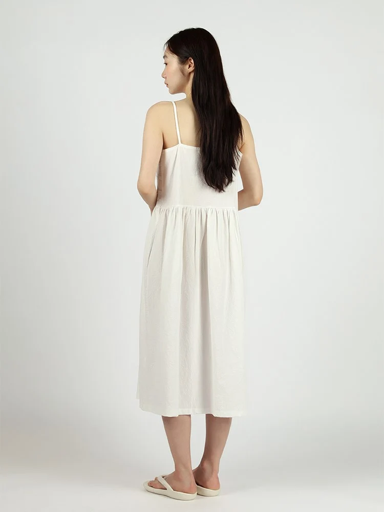 LACE POINT SLEEVELESS LONG DRESS - Image 3