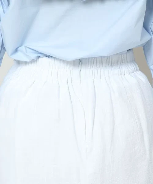 LINEN MINI SKIRT - Image 9