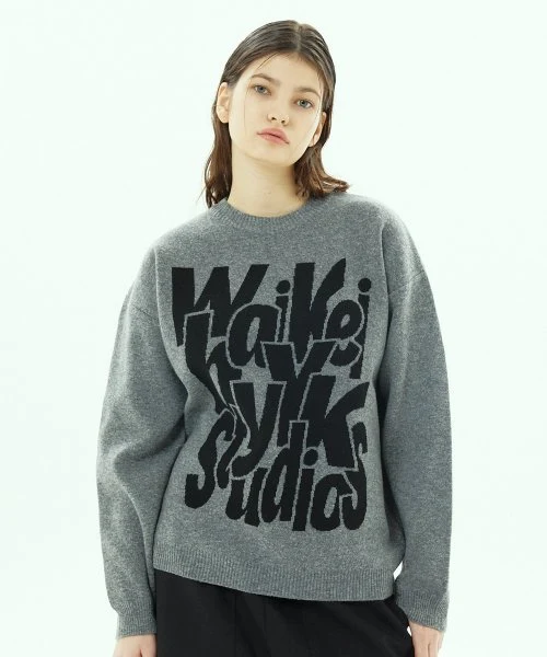 LOGO TYPOGRAPHY KNIT - Image 4