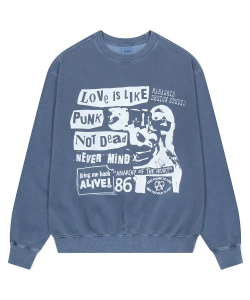 LOVE PUNK PIGMENT SWEATSHIRT - Image 3