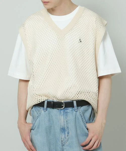 MENS MESH KNIT VEST - Image 4