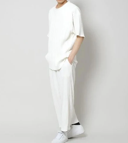 MEN'S PLEATS SHORT SLEEVE TOP - Image 4