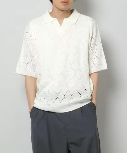 MEN'S WAVE PUNCHING KNIT T-SHIRT