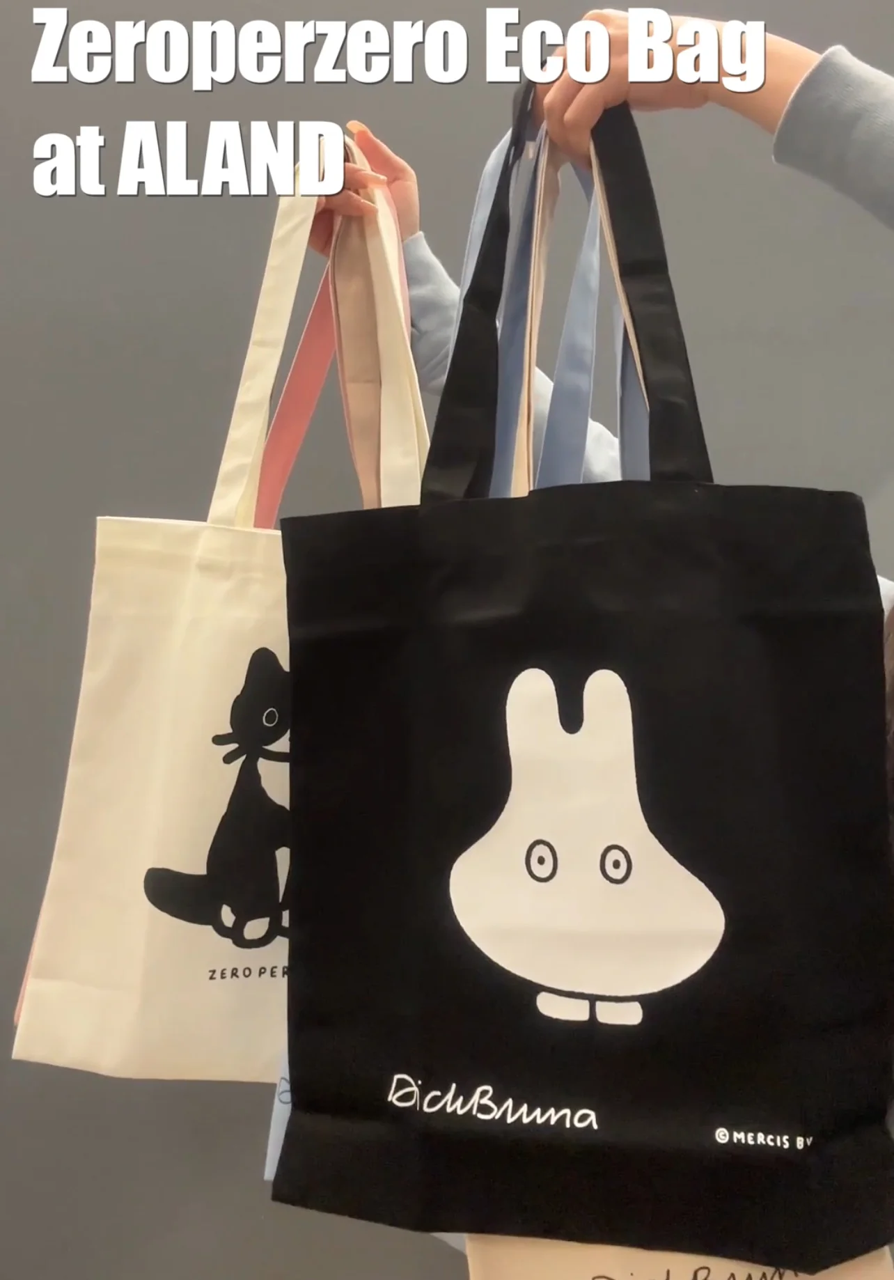 MIFFY ECO BAG GHOST BLACK