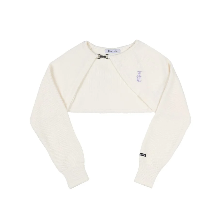 N.A.V BUCKLE BOLERO CARDIGAN - Image 3