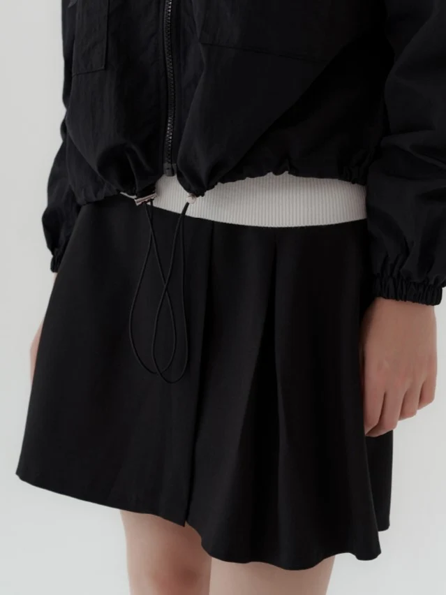 ONE BUTTON WRAP SKIRT - Image 2
