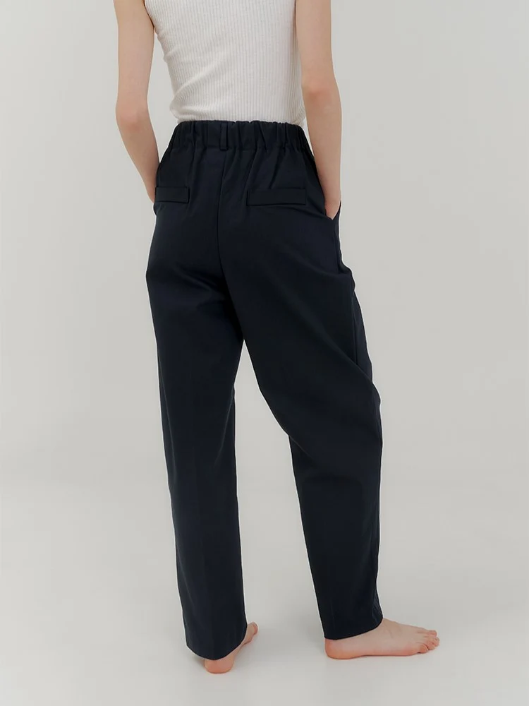 ONE-TUCK HALF BANDING PANTS - Image 3