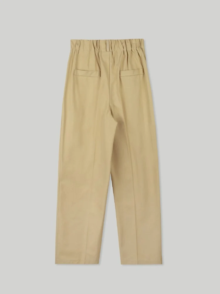 ONE-TUCK HALF BANDING PANTS - Image 5
