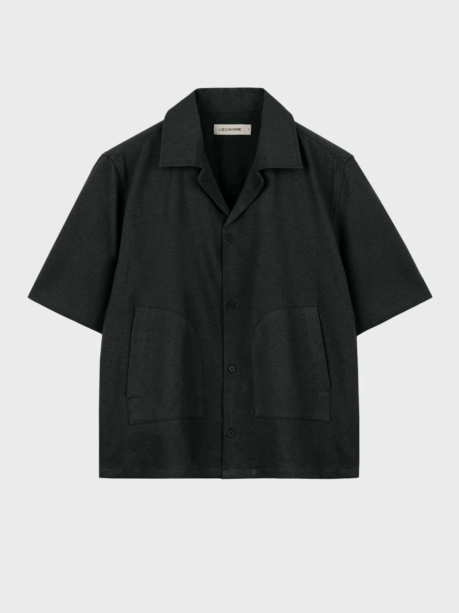 OPEN COLLAR LINEN OUTER SHIRT - Image 3