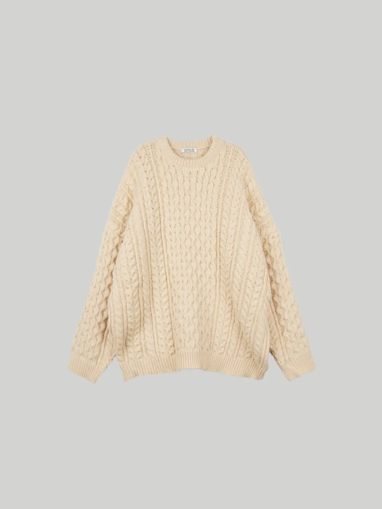 OVER FIT CABLE KNIT - Image 3
