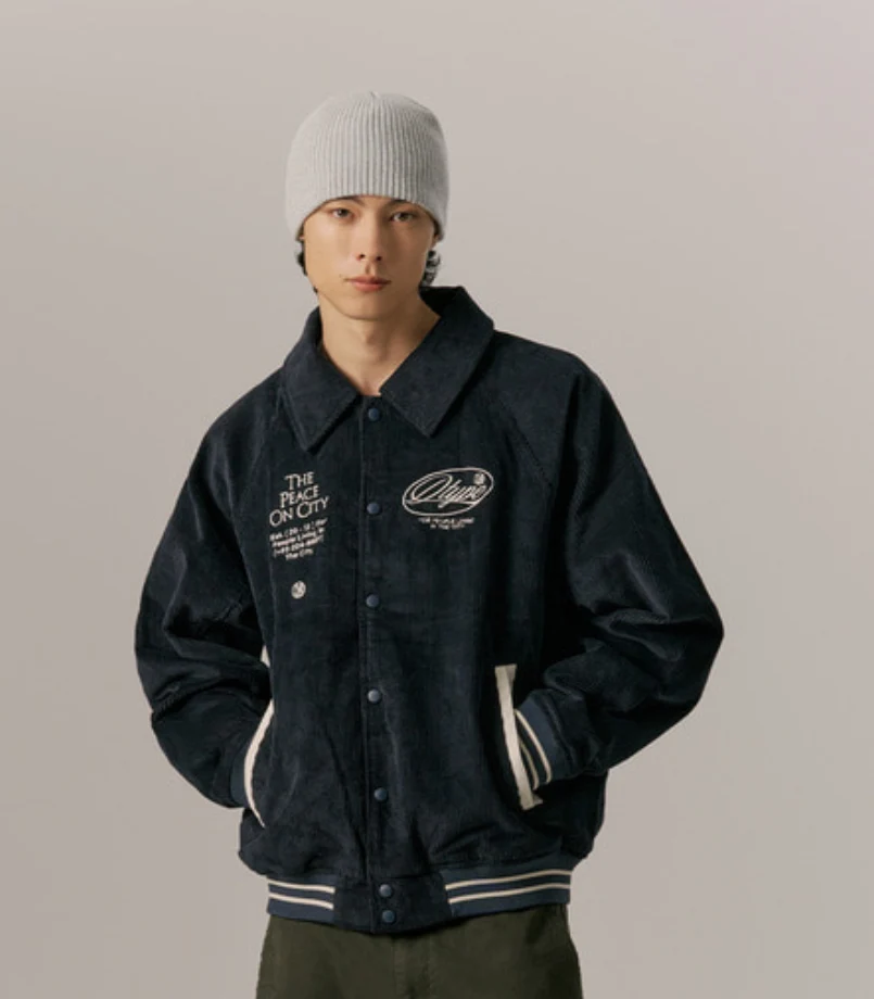 PADDED CORDUROY RAGLAN JACKET - Image 2