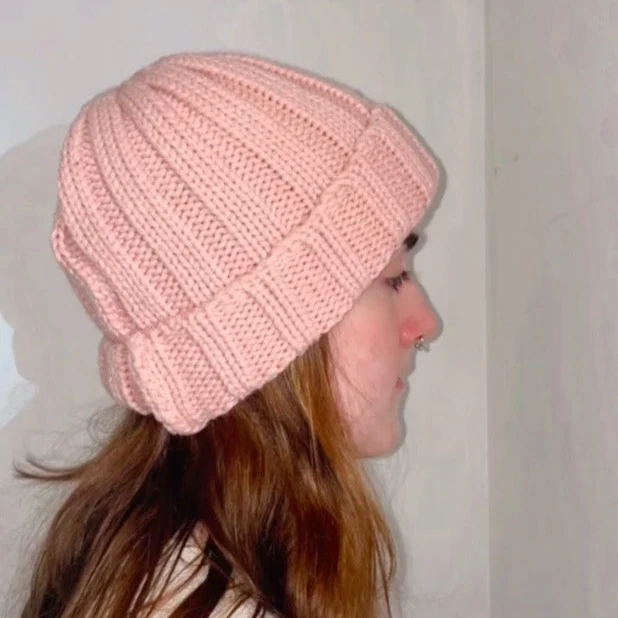 RIBBED KNIT BEANIE - Image 4