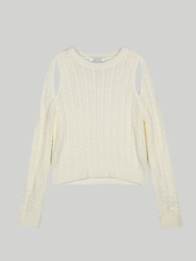 SHOULDER CUT-OUT KNIT - Image 3