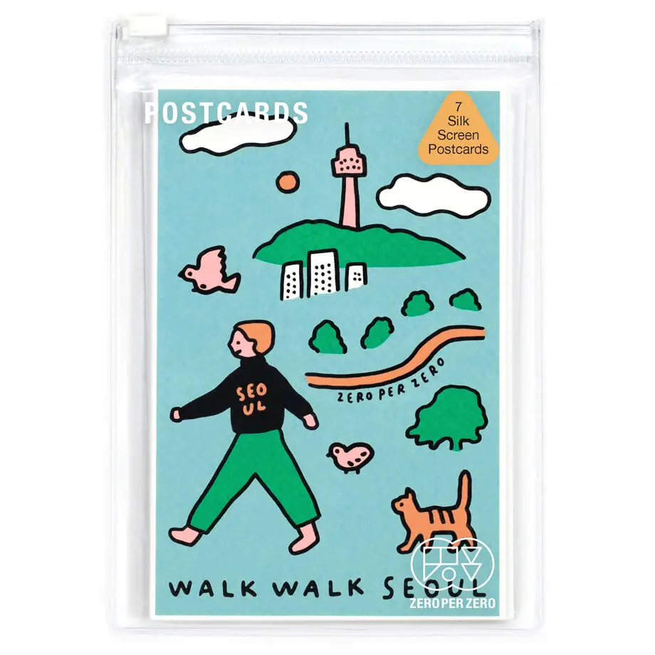 SILK SCREEN POSTCARDS (7EA) SEOUL