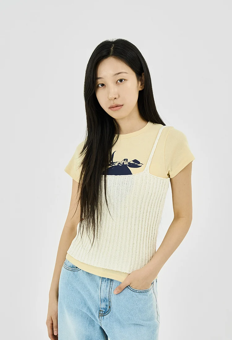 SLIM SQUARE NECK SLEEVELESS