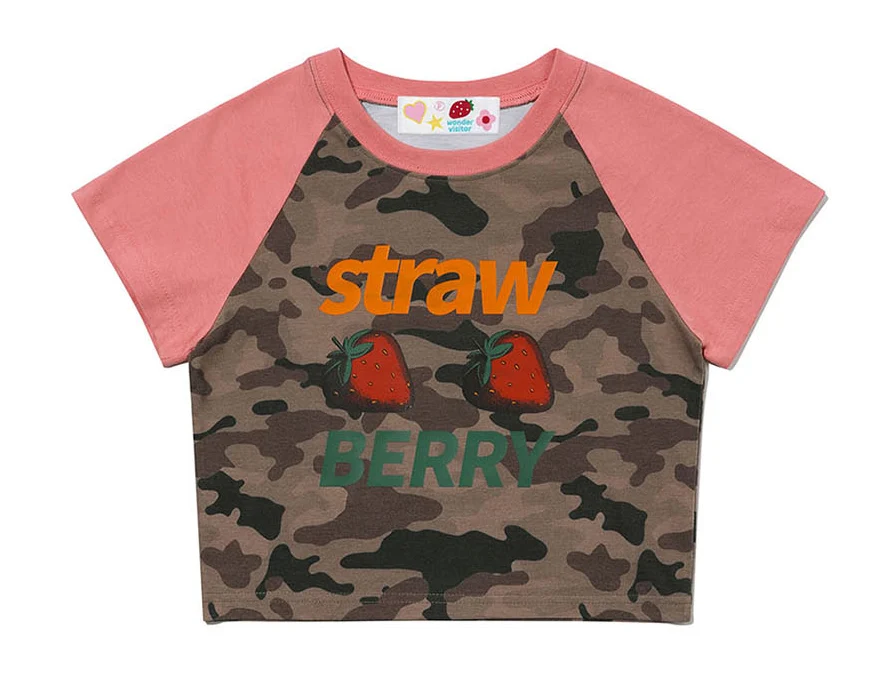 STRAWBERRY RAGLAN CROP T-SHIRT - Image 4