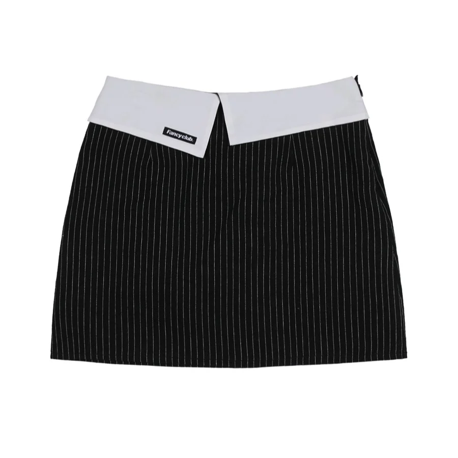 STRIPE LAYERED MINI SKIRT - Image 4