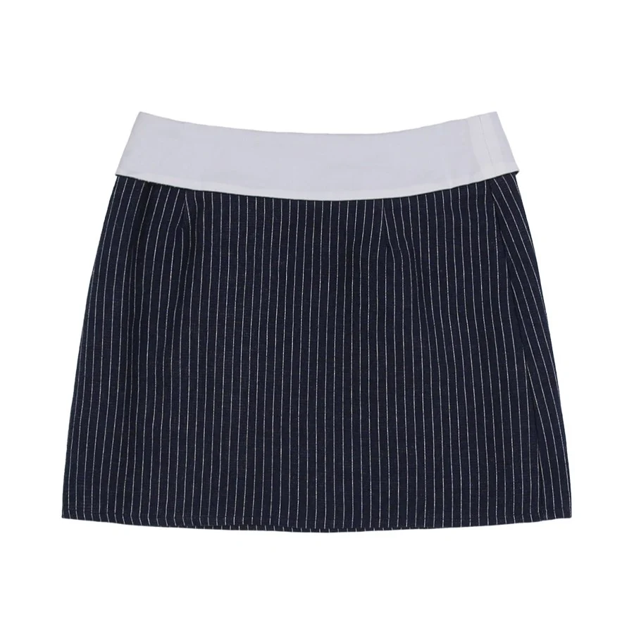 STRIPE LAYERED MINI SKIRT - Image 7