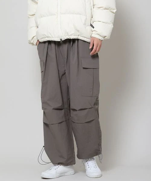 NYLON WIDE BALLON PANTS - Image 3
