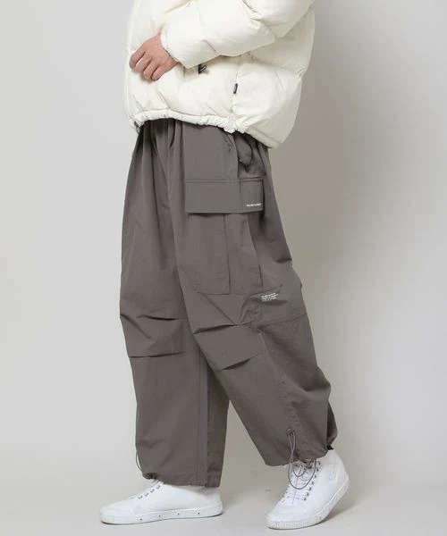NYLON WIDE BALLON PANTS - Image 8