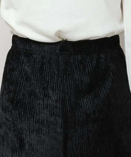VELVET PLEATED SLIM PANTS - Image 6