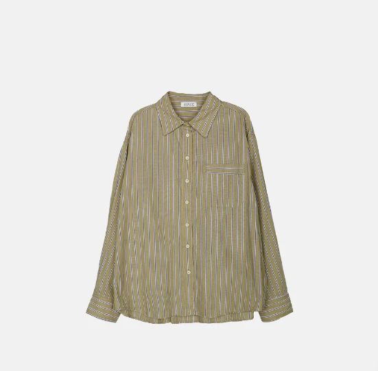 VERTICAL COLLAR STRIPE SHIRT