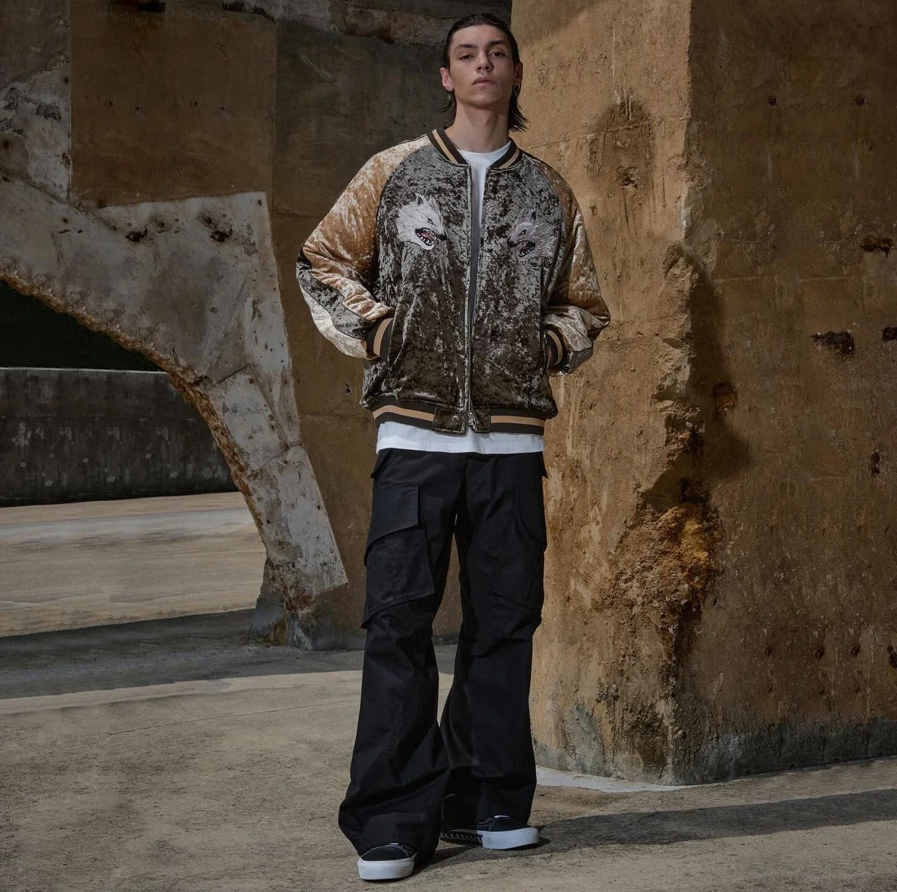 WOLF SOUVENIR QUILTING BLOUSON JACKET - Image 2